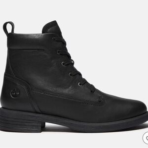 Timberland Women's Black Lace-Up Boots